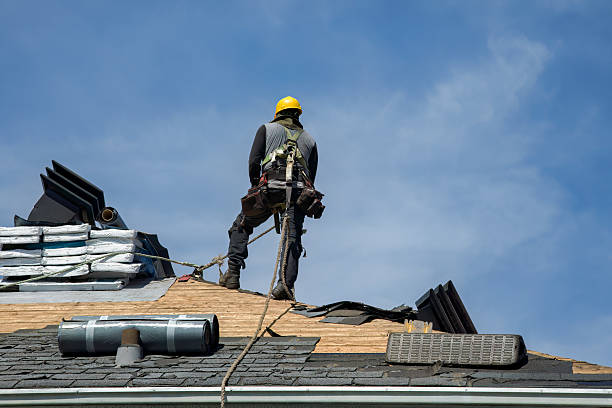 Professional Gutter Installation technician working in Wayne, NE